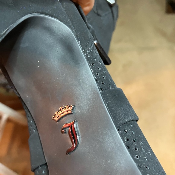 Juicy Couture size 9.5 Unique Summer 11” tall mesh toeless boots - Picture 8 of 16